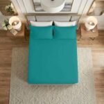 Premium Home Essentials Plain Fitted Sheet - Teal