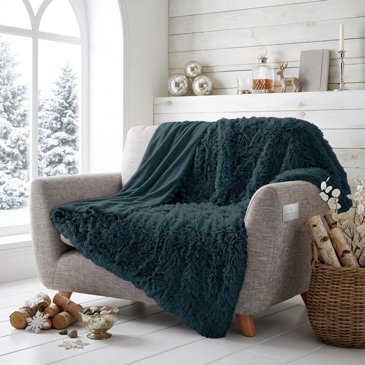 Luxury Soft Fleece Throw Blanket - Teal