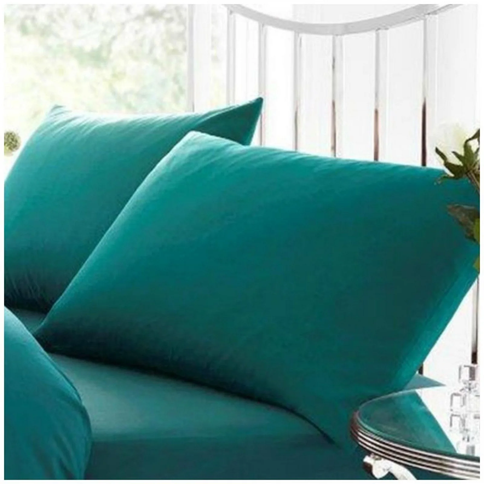 Teal Soft Percale Breathable Pillowcase - Teal