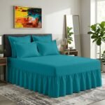 Plain Dyed Polycotton Valance Sheet - Teal