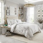 Marble Duvet Cover Set White