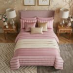 Striped Duvet Cover Set - Blush Pink - Image 3