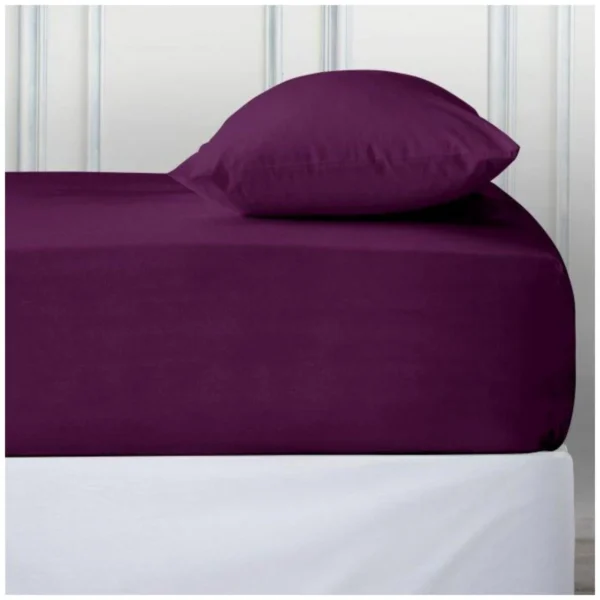Luxury Deep Fitted Bed Sheet - Berry