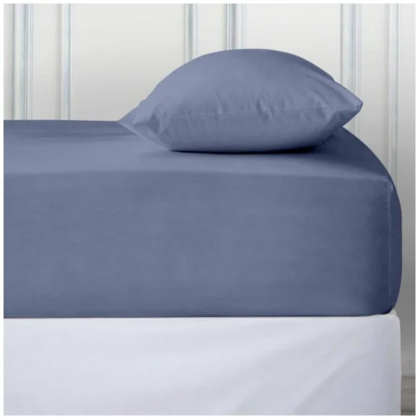 Luxury Deep Fitted Bed Sheet -  Blue