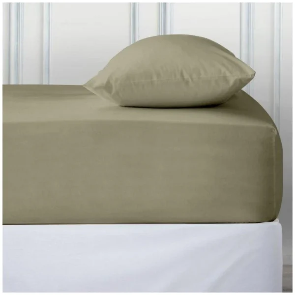 Luxury Deep Fitted Bed Sheet - Duck Egg
