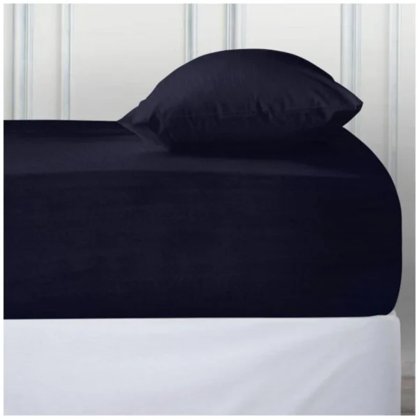Luxury Deep Fitted Bed Sheet - Navy