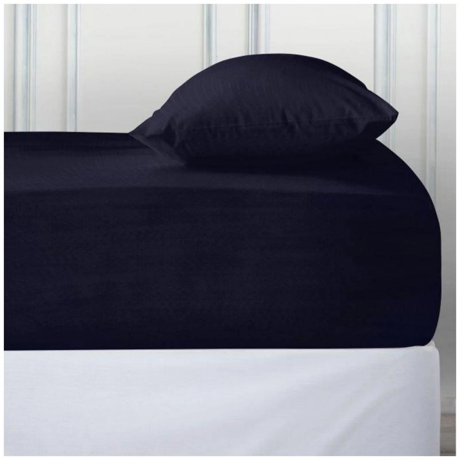 deep-ftd-sheet-navy Luxury Deep Fitted Bed Sheet - Navy