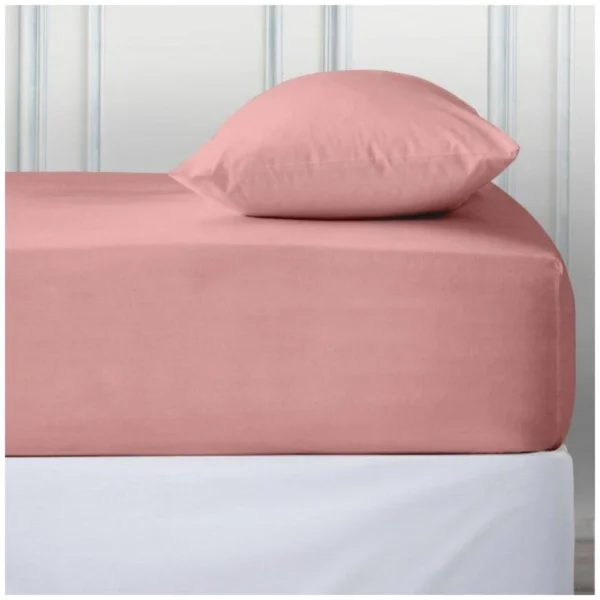 Luxury Deep Fitted Bed Sheet - Pink