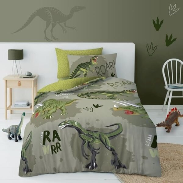 Kids Dino Adventure Duvet Cover Set – Multi