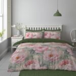 Premium Botanical Duvet Cover Set – Green