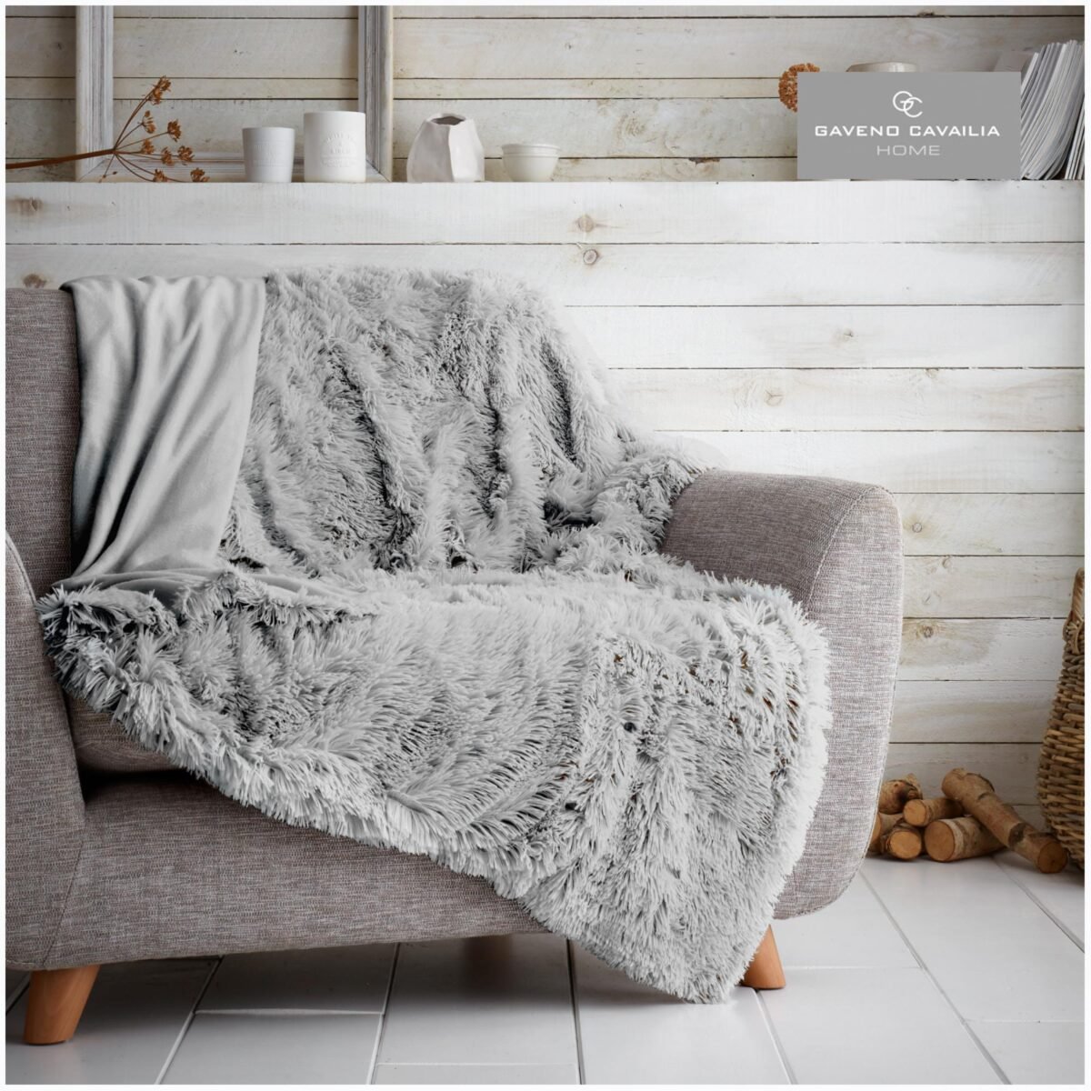 Luxury Soft Fleece Throw Blanket - Silver