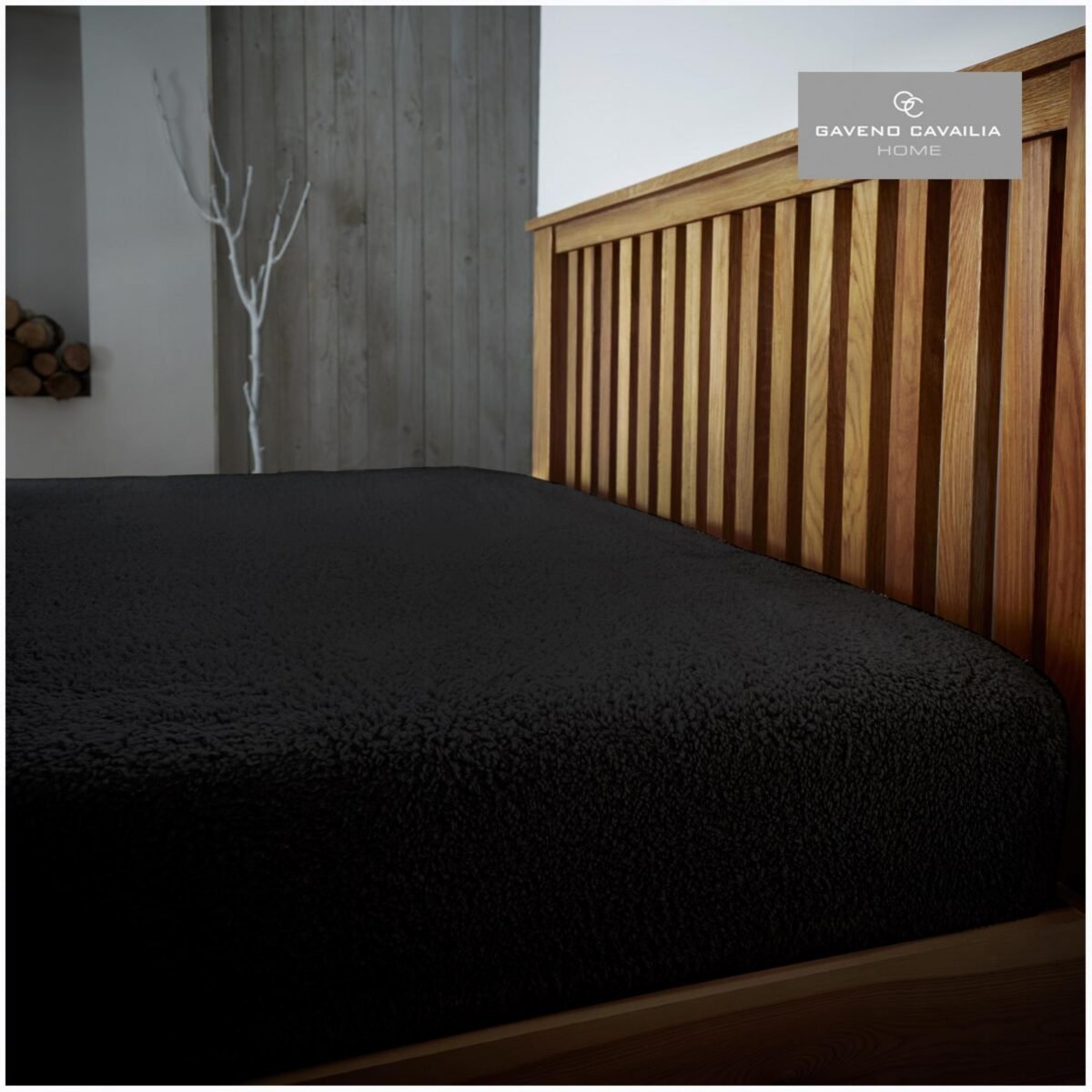 Ultra Soft Teddy Fitted Sheet - Black