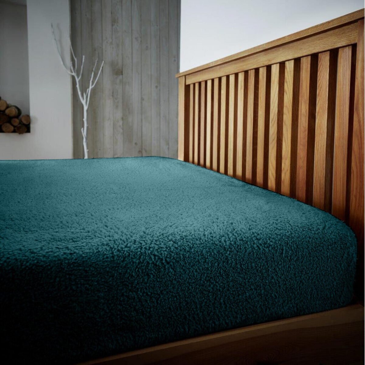 Ultra Soft Teddy Fitted Sheet - Green