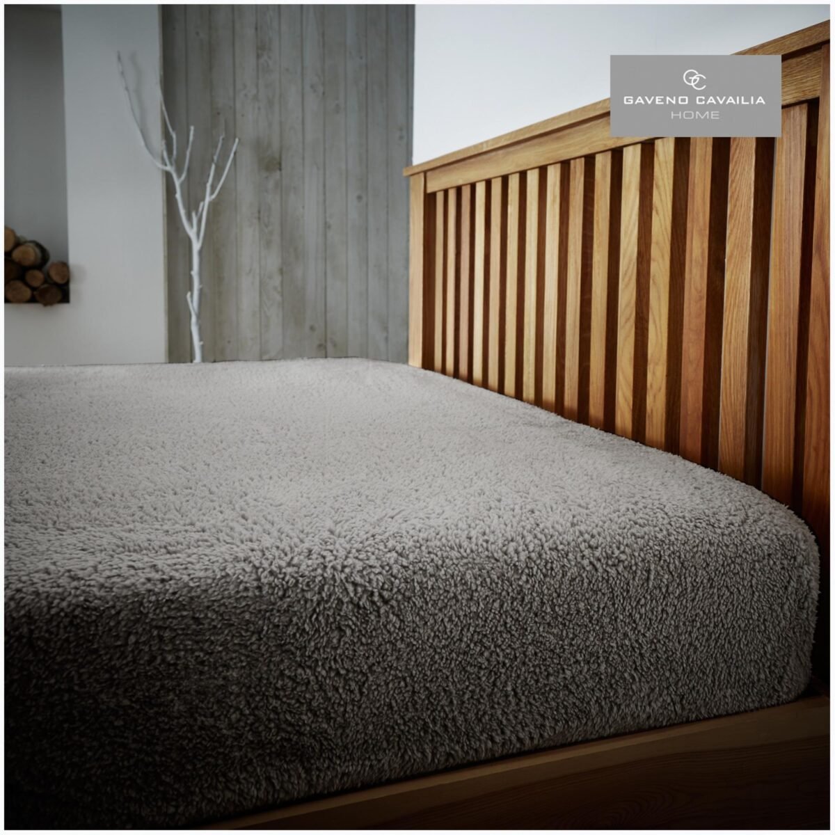 Ultra Soft Teddy Fitted Sheet - Silver