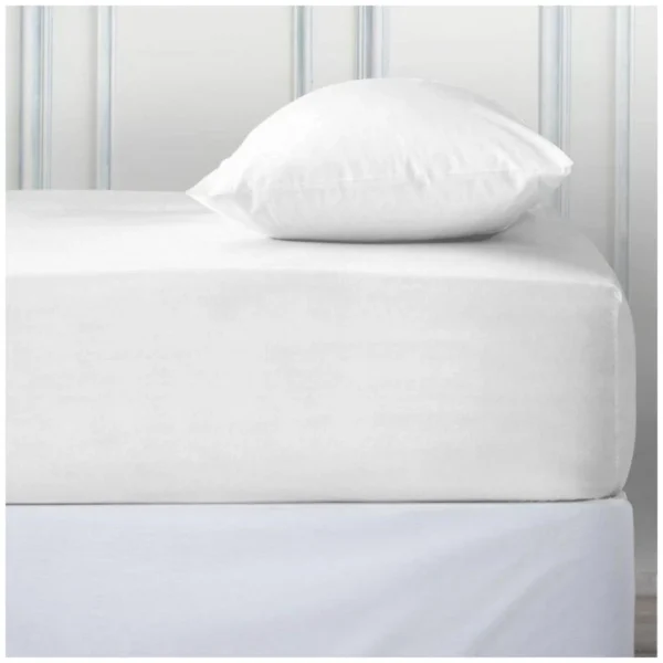 Luxury Deep Fitted Bed Sheet - White