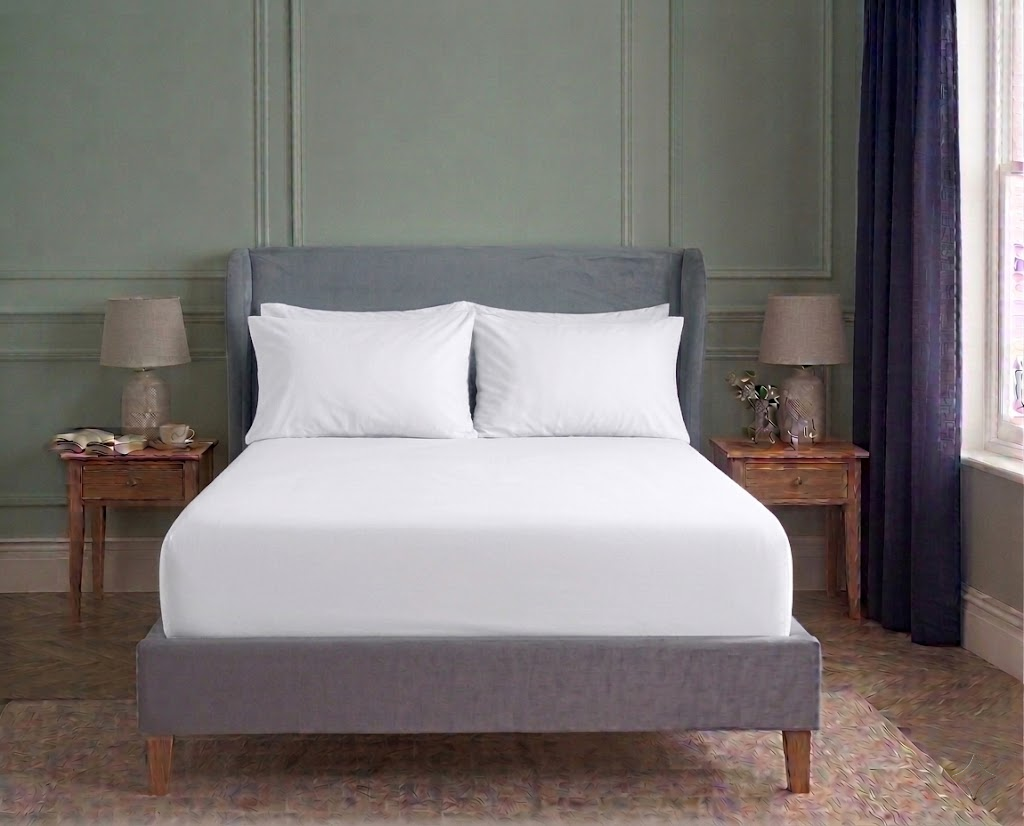 Soft Plain Dyed Percale Fitted Sheet - White