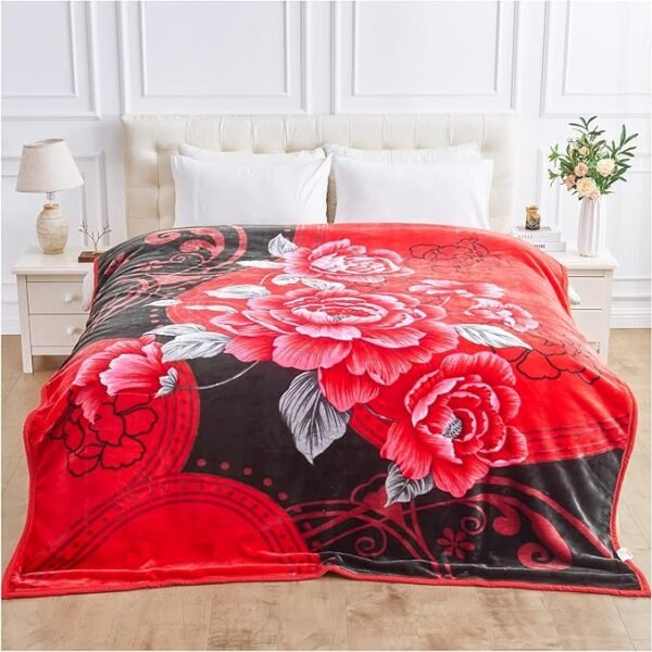 Flower Sherpa Fleece Weighted Blanket 4Kg