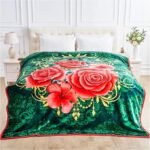 Flower Sherpa Fleece Weighted Blanket 4Kg