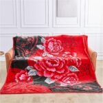 Flower Sherpa Fleece Weighted Blanket 4Kg