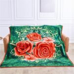 Flower Sherpa Fleece Weighted Blanket 4Kg