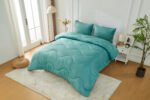 Coverless Duvet 10.5 Tog Quilt - Green/Dark Green