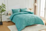 Coverless Duvet 10.5 Tog Quilt - Green/Dark Green