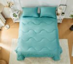 Coverless Duvet 10.5 Tog Quilt - Green/Dark Green