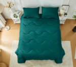 Coverless Duvet 10.5 Tog Quilt - Green/Dark Green