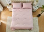 Coverless Duvet 10.5 Tog Quilt - Pink/Dark Pink