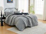 Coverless Duvet 10.5 Quilt - Black Grey