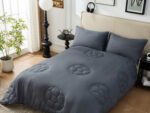10.5 Tog Duvet Coverless Quilt - Football Charcoal