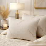 2 Pack Copper Memory Foam Pillow - White & Copper