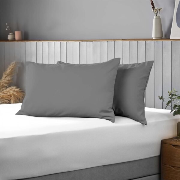 200 TC Egyptian Cotton Pillow Cases - Grey