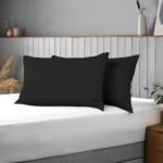 200 TC Egyptian Cotton Pillow Cases - Black