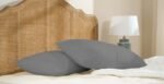200 TC Egyptian Cotton Pillow Cases - Grey - Image 4