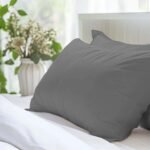 200 TC Egyptian Cotton Pillow Cases - Grey - Image 3