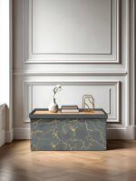 Luxury Marble Design Storage Box - Charcoal