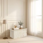 Luxury Marble Design Storage Box - Mink