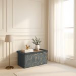 Luxury Marble Design Storage Box - Charcoal