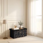 Luxury Marble Design Storage Box - Black