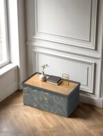 Luxury Marble Design Storage Box - Charcoal