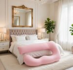 Detachable Full Body Maternity Pillow - Pink - Image 2