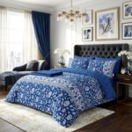 Easy Care Botanical Complete Bedding Set - Blue