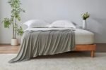 Soft Cooling Blanket Lightweight Throw for Summer - Grey - Image 2