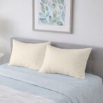 100% Cotton 400 TC Housewife Pillow Case - Cream - Image 2