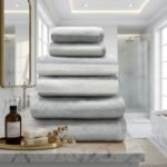 Soft Hotel Quality Striped Towel Set - Grey