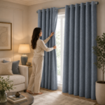 Premium Pattern Window Cover Set - Grey