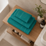Highly Absorbent Quick Dry Towel Set - Aqua