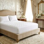 Percale Quilted Mattress Protector - White