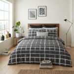 Soft Plaid Pattern Duvet Cover Set